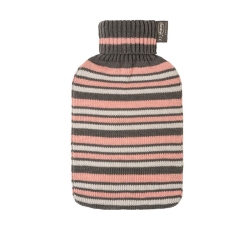 Fashy hot water bottle 2L Knitwear Stre Gr/wei/ro
