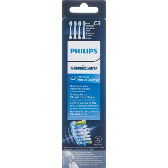 Philips Sonicare replacement brushes C3 Premium Hx9044/17 4 pieces buy online