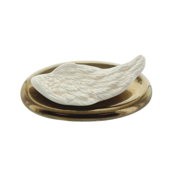 Herboristeria Fragrance Stone Angel Wings Plate Gold buy online