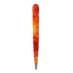 Hausmann Pinzette Schräg Orange Mandala Design
