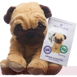 Warmies warmth soft toy pug beige