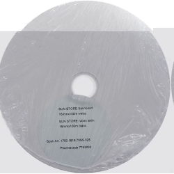 Sunstore Geschenkband Xmas 16mmx100m Weiss M Logo