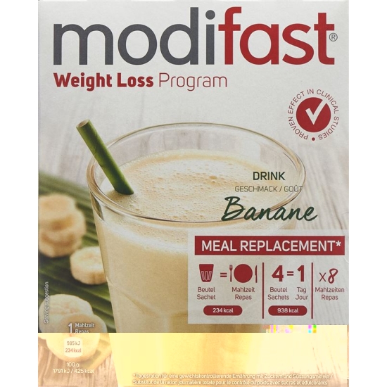Modifast Programm Drink Banane 8x 55g buy online
