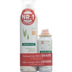Klorane Trockenshampoo Hafer Getoent 150ml+50ml