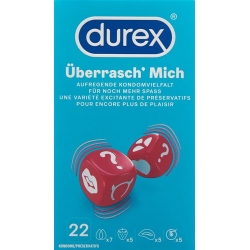 Durex Surprise' Me exciting condom variety 22 pieces