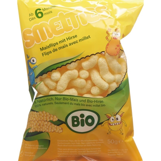 Smelties Bio-Maisflips mit Hirse Beutel 50g buy online