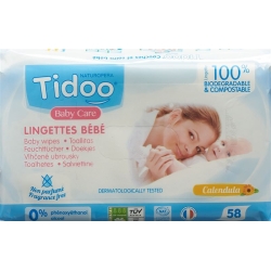 Tidoo Ringelblumentücher Unparfümiert 58 Stück
