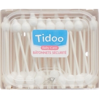 Tidoo Wattestäbchen Bio Box 50 Stück