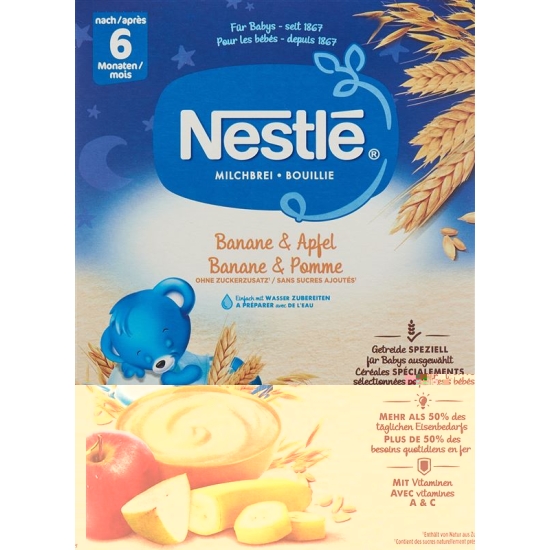 Nestle Baby Cereals Pyjama Banane Apfel 6m 480g buy online