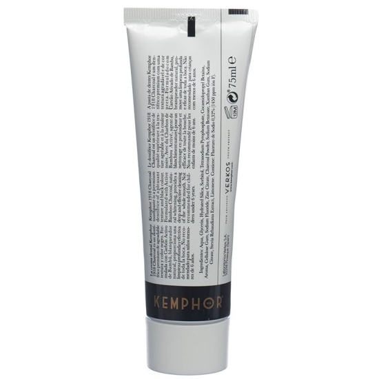 Kemphor Toothpaste Charcoal Tube 75ml buy online