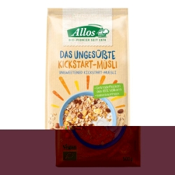 Allos Das Ungesuesste Kickstart-Muesli Beutel 500g