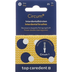 Top Caredent Circum 1 Int Bürsten Grau 25 Stück