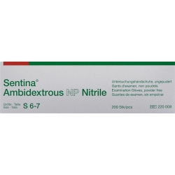 Sentina Ambidextrous S 6-7 Nitrile Puderfrei 200 Stück