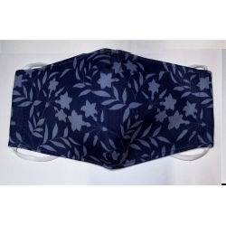 Vasano Cloth Mask Washable Floral Blue
