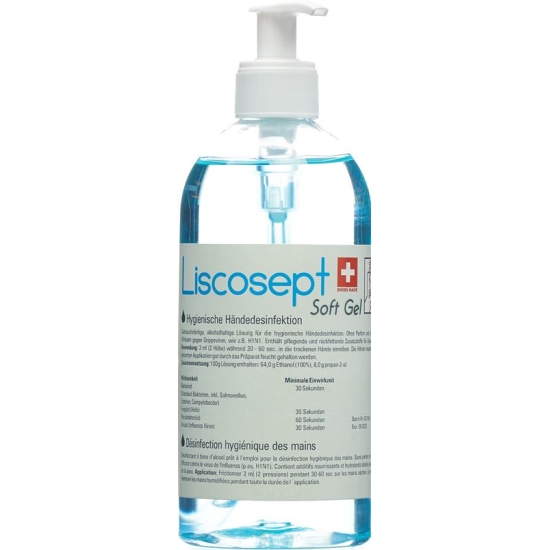Liscosept Soft Gel Händedesinfekt Dosierpum 500 M buy online