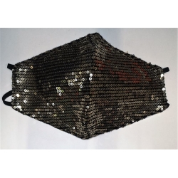 Vasano Fabric Mask Washable Icesilk Glitter Gold