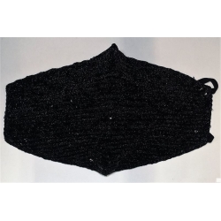 Vasano Fabric Mask Washable Icesilk Glitter Black Go