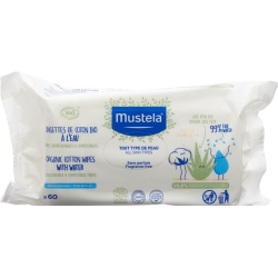 Mustela Reinigungstücher Wasser Bio 60 Stück