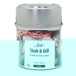 Morga Gewürz Steak & Grill Bio Dose 70g