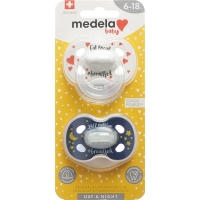 Medela Baby Dummy Day & Night 6-18 Unisex 2 pieces