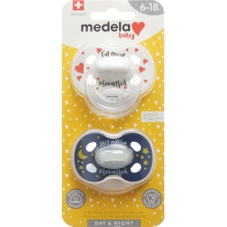 Medela Baby Dummy Day & Night 6-18 Unisex 2 pieces
