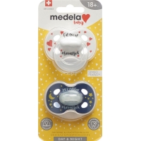 Medela Baby Dummy Day & Night 18+ Unisex 2 pieces