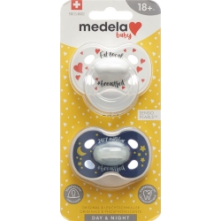 Medela Baby Dummy Day & Night 18+ Unisex 2 pieces