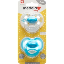 Medela Baby Dummy Original 0-6 Boy 2 pieces