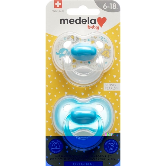 Medela Baby Dummy Original 6-18 Boy 2 pieces buy online