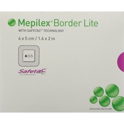 Mepilex (pi-aps) Bor Lit Silikon 4x5cm 10 Stück