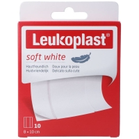 Leukoplast Soft White 8x10cm 10 pieces