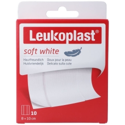 Leukoplast Soft White 8x10cm 10 pieces