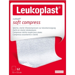Leukoplast Cutisoft 7.5x7.5cm 12 pieces