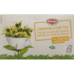 Morga Lindenblüten Tee mit Hülle Bio 20 Stück