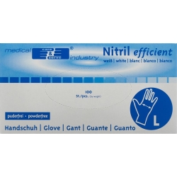 Gribi Untersuchungs-Handschuhe L Nitril Puderfrei Unsteril 100 Stück