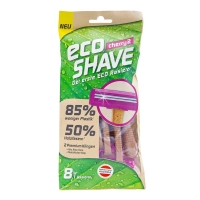 Ecoshave Cherry 2 Einmalrasierer Beutel 8 Stück