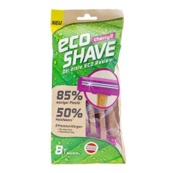 Ecoshave Cherry 2 Einmalrasierer Beutel 8 Stück