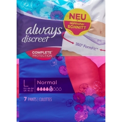 Always Discreet Inkontinenz Pants L Normal 7 pieces