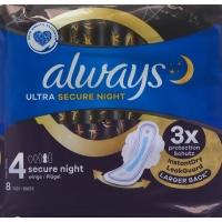 Always Ultra Binde Secure Night Size 4 8 pieces