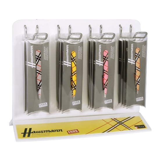 Hausmann Pinzette Display Karo Design Ass 16 Stück buy online