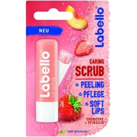 Labello Caring Lip Scrub Strawberry Peach 5.5ml