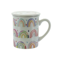 Herboristeria Tea cup Rainbow with strainer
