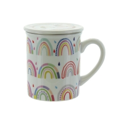 Herboristeria Tea cup Rainbow with strainer