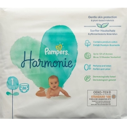 Pampers Harmonie Grösse 1 2-5kg Newborn Tragep 26 Stück