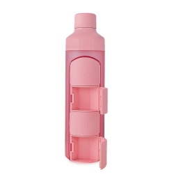 Yos Bottle Tagesdispenser 375ml mit 4faechern Pink