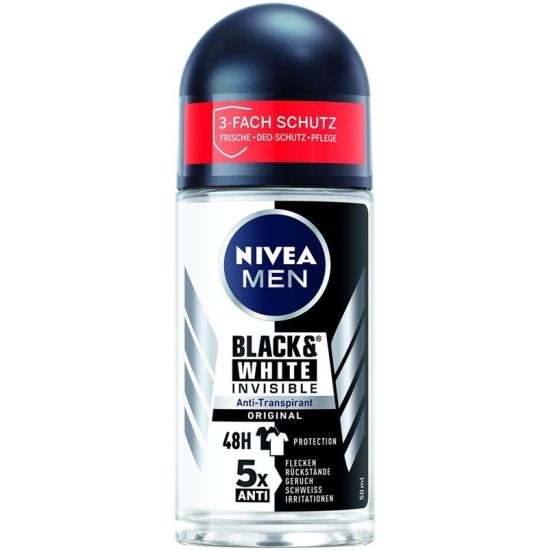 Nivea Male Deo Inv Bla&whi Or (neu) Roll-On 50ml buy online