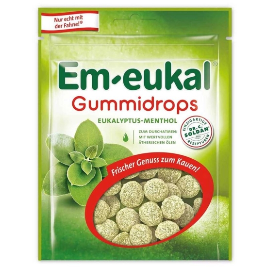 Soldan Em-Eukal Gummidrops Eukaly Ment Zucker 90g buy online