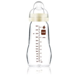 Mam Feel Good Glass Bottle 260ml 2+m Unisex