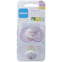 Mam Original Nuggi Kautschuk 6-16m Girl 2 Stück
