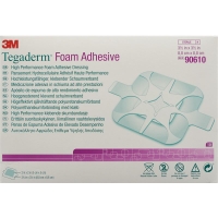 3M Tegaderm Foam Schaumkompr 5x5cm Adhesive 10 Stück